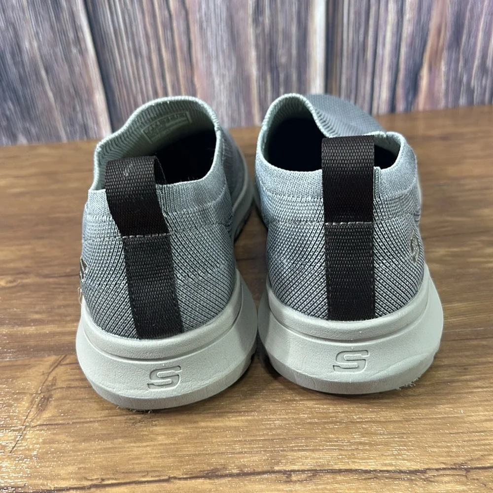 Skechers Men's Doveno Oswyn Fly Vegan Slip-Ons Charcoal Gray  Size 7